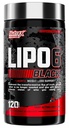 Nutrex Lipo-6 Black Max Strength Fat Burner - Une énergie agissante rapide, pilules de perte de poids – Suppresseur d'appétit, Booster de métabolisme - 120 capsules