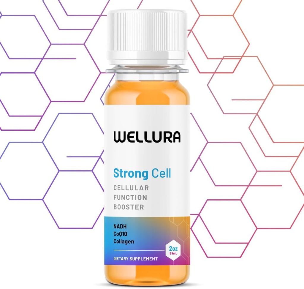 Starke Zelle | Cellular Function Booster Liquid | NADH, CoQ10, Collagen. 90+% Absorptionsrate. Vitamine B1, B2, B3, B6, B7 und B12. Vitamin K2.