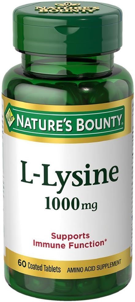 Bounty L-Lysine 1000 mg Tablets 60 ea (Pack of 6)