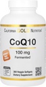 California Gold Nutrition CoQ10 100 mg, Coenzyme Q10 Ubiquinone USP, Supporta la funzione mitocondriale, 360 Veggie Softgels