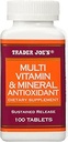 Trader Joe Multi Vitamina & Mineral Antiossidante 100 compresse