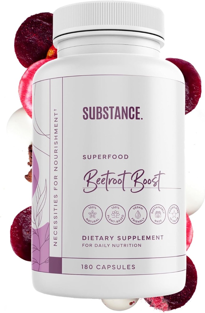 Ricevuto. Beetroot Boost Capsules - 4500mg per Serving, 30 giorni Beet Root Capsules Alimentazione – Beets Supplemento con Vitamin-C & Manganese – Natural Nitric Oxide & Energy Booster Beet Root Powder – USA