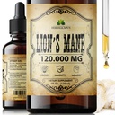 Lion's Mane Extract 4 fl oz Liquid – Natürliche Pilz-Ergänzung für Gehirn, Gedächtnis, Mental Clarity & Focus – Immununterstützung – Hohe Potenzformel – 90-Day Supply