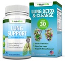 Détox pulmonaire et nettoyage - Idéal pour les fumeurs - Extra Strength - 100% suppléments de santé pulmonaire à base de plantes - Soutien à l'élimination des mucus - Promotion de la santé respiratoire - Voie naturelle pour garder vos poumons clairs