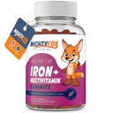 Iron Gummy Vitamine per bambini e adolescenti - Tapioca Basato - Migliore degustazione - Non OGM - Gluten Free - Vegan - Chewable Iron Supplement w/Vitamin A, C, B3, B5, B6, B12, Folic Acid, Biotin & Zinc 100ct