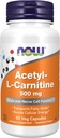 NOW Foods Supplements, Acetyl-L Carnitine 500 mg, Amino Acid, Brain And Nerve Cell Function*, 50 Veg Capsules