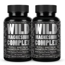 Integratore Complesso di Magnesio Alimenti Selvatici con 7X Forms | Alto assorbimento, Spettro completo, Digestione facile | 500mg Glycinate, Bisglycinate, Malate, Orotate, Citrato, Taurate | 90 Capsule (Pack of 2)