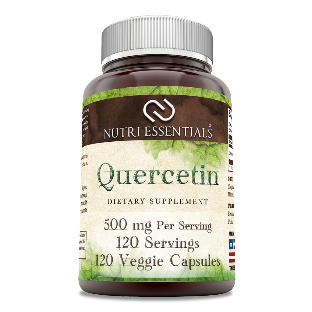 Quercetin 500 mg 120 capsule vegetali Supplemento | Non-GMO | Gluten Free | Made in Italy