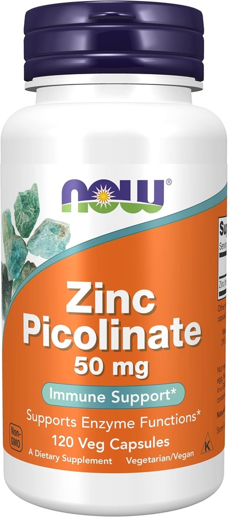 Jetzt Lebensmittel Zink Picolinate, 120 caps 50mg (2-Pack)