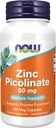 Now Foods Zinc Picolinate, 120 caps 50mg (2-Pack)