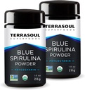 Terrasoul Superfoods Bio Blue Spirulina Pulver (in Miron Glass Jar) : 2 Oz (2 Packung)