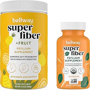 Bellway Super Fiber Powder + Frucht, Ananas Passion Fruit Super Fiber Capsules