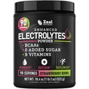 Zeal Naturals Electrolyte Powder Recovery Drink (90 portions) w 0 Sucre + BCAAs + B-Vitamines Electrolyte Supplément w Potassium Zinc & Magnésium pour l'hydratation - Keto Electrolytes