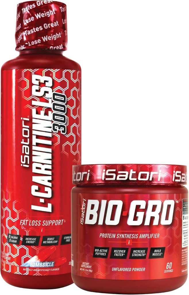 iSatori Bio-GRO Protein Syntheis Amplificatore L-Carnitina LS3 3000 Bombsicle Flavor