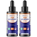 Vitamatic 2-Pack Melatonin 20mg Liquid Drops - 2 fl oz (59 ml) Jeder - Natural Berry Flavor - Non-GMO, Vegetarische Ergänzung für Erwachsene