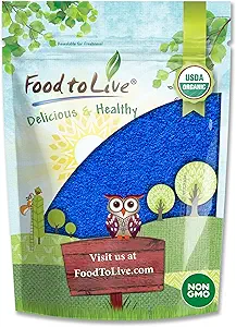 Alimentation en poudre de Spiruline Bleue biologique vivante, 4 onces – Non-OGM, Extrait d'algues bleu-vert pure, végétalien, non irradié, idéal pour les jus, smoothies, shakes, boissons et colorants alimentaires