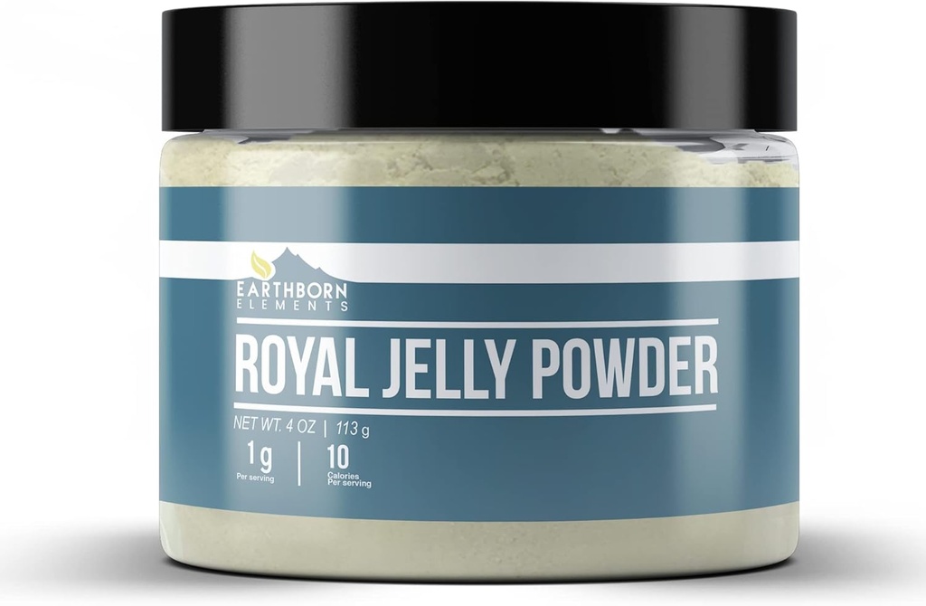 Polvere di gelatina reale degli elementi terrestri (4 oz), vaso sigillabile, puro e non OGM