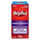 MegaRed 353mg Omega-3 Krill olio Joint Care Supplement con acidi grassi EPA/DHA, antiossidanti, acido ialuronico, no Fishy Burp Aftertaste come con Fish Oil, 60 Count Softgels