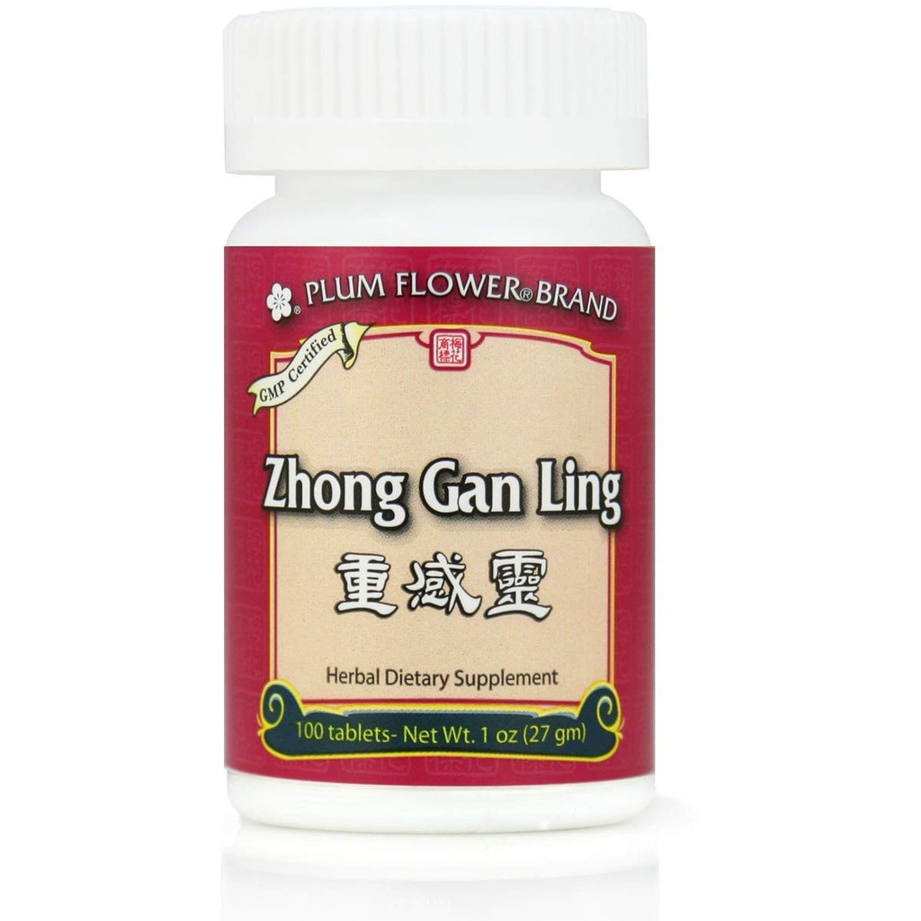 Zhong Gan Ling Tabletten, 100 ct, Pflaumenblume