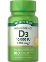 Nature's Truth D3 Vitamin 10.000 IE Softgels Supplement | 100 Count | High Potency Formula | Nicht-GVO und glutenfrei