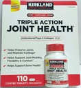 KIRKLAND Triple action conjointe Santé de type II Collagène, Boron et HA - 110 Nombre