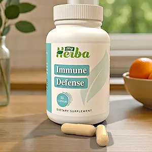 Immunverteidigungsergänzung - Pflanzenbasierte Formel mit Zink, Kupfer, Ingwer, Echinacea & Knoblauch, tägliches Wellness- und Immunsystem Unterstützung für Erwachsene, 50 Kapseln