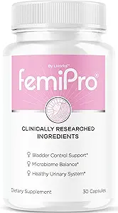 LIVORKA FemiPro Bladder Control Pillen - Original FemiPro Capsules, Femi Pro Bladder Control Support Supplement, Probitic FemiPro Pillen für allgemeine Gesundheit und Wellness Bewertungen, 30 Kapseln für 1 Monat