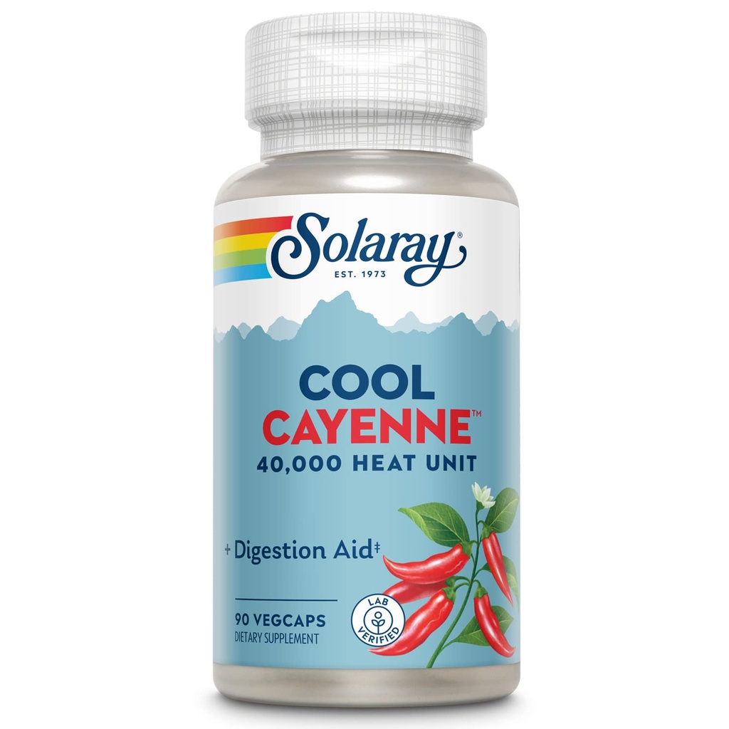 Solaray Cool Cayenne, 90 Kapseln