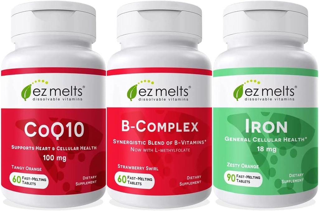 EZ Melts Essential Energy Bundle, Senza zucchero, Alimentazione 1-3-Month