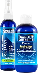 OmniBlue Ocean Minerals 8 oz & OceanPower Spray topique 6 oz.