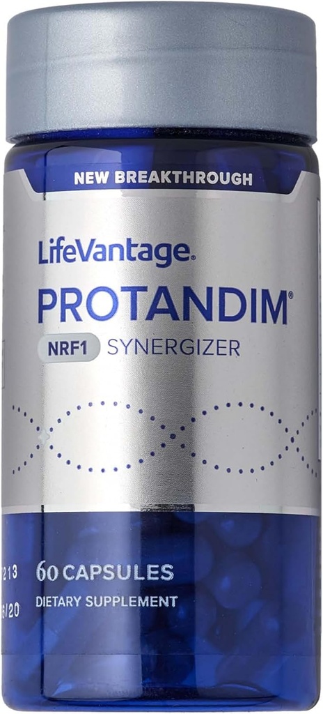 LifeVantage Protandim NRF1 Synergizer, NRF1 Aktivator für zelluläre Gesundheit, Funktion, ATP-Produktion, Mitochondriale Ergänzungen für Energie, Vitalität & Aging Unterstützung, 60 Kapseln