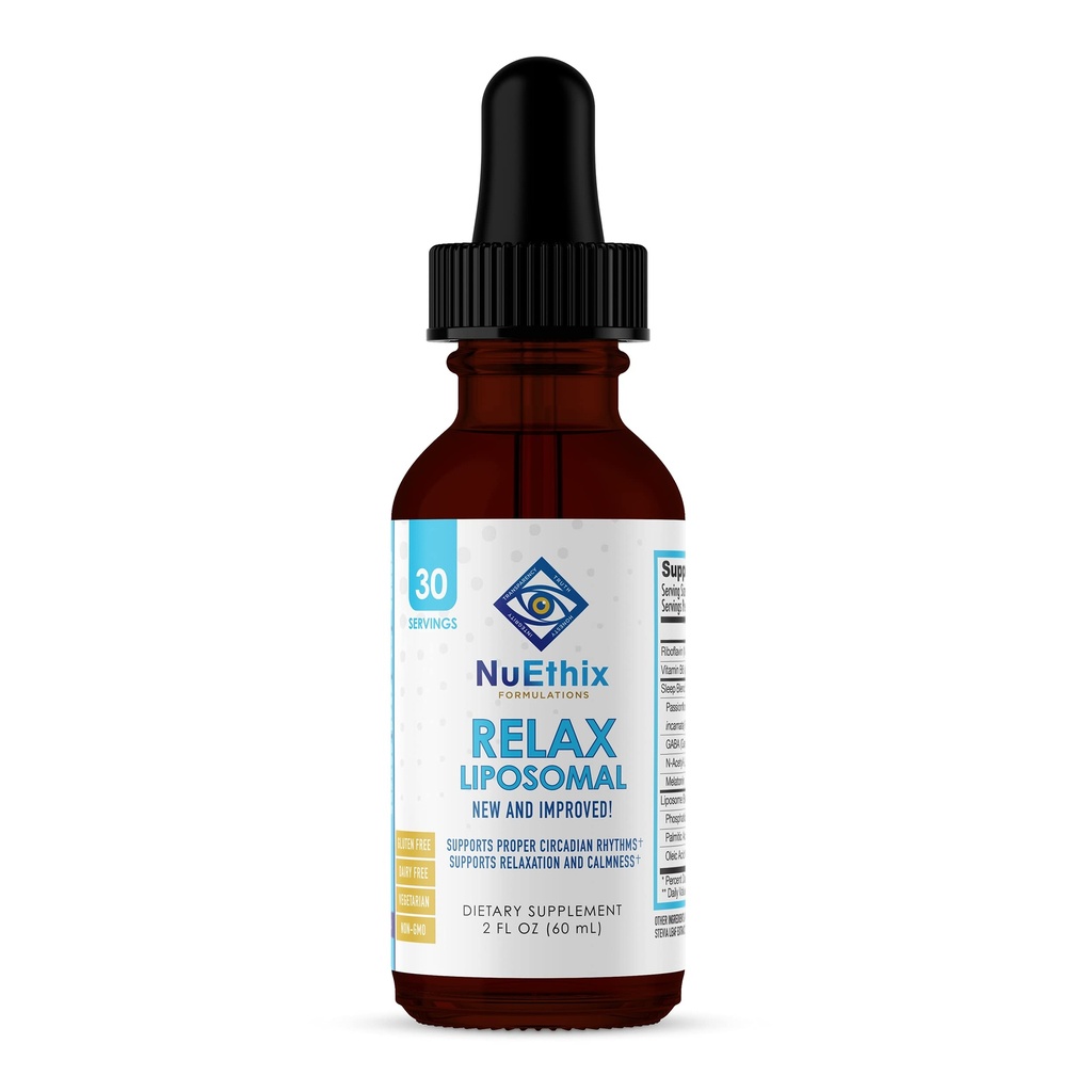 Formulazioni NuEthix Rilassa la formula Liposomal Supplemento per sostenere il relax e la calma, 2 once fluide, 30 Serve
