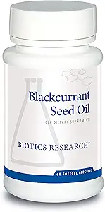 Biotics Research Blackcurrant Seed Oil 535 mg Natürliche Quelle von Gamma Linolenic Acid GLA 80 mg Softgels, Unterstützt Herz-Kreislauf-Gesundheit, Normale Gewebereparatur, Immunsystem, Frauengesundheit 60 Kapseln