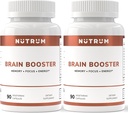 Brain Booster Supplement - Brain Power Nootropic Supplement - Brain Pillen für Fokus, Gedächtnis, Klarheit, Energie und bessere Konzentration mit Alpha-GPC, L-Theanine, Rhodiola, Ginseng, Guarana (Pack von 2)