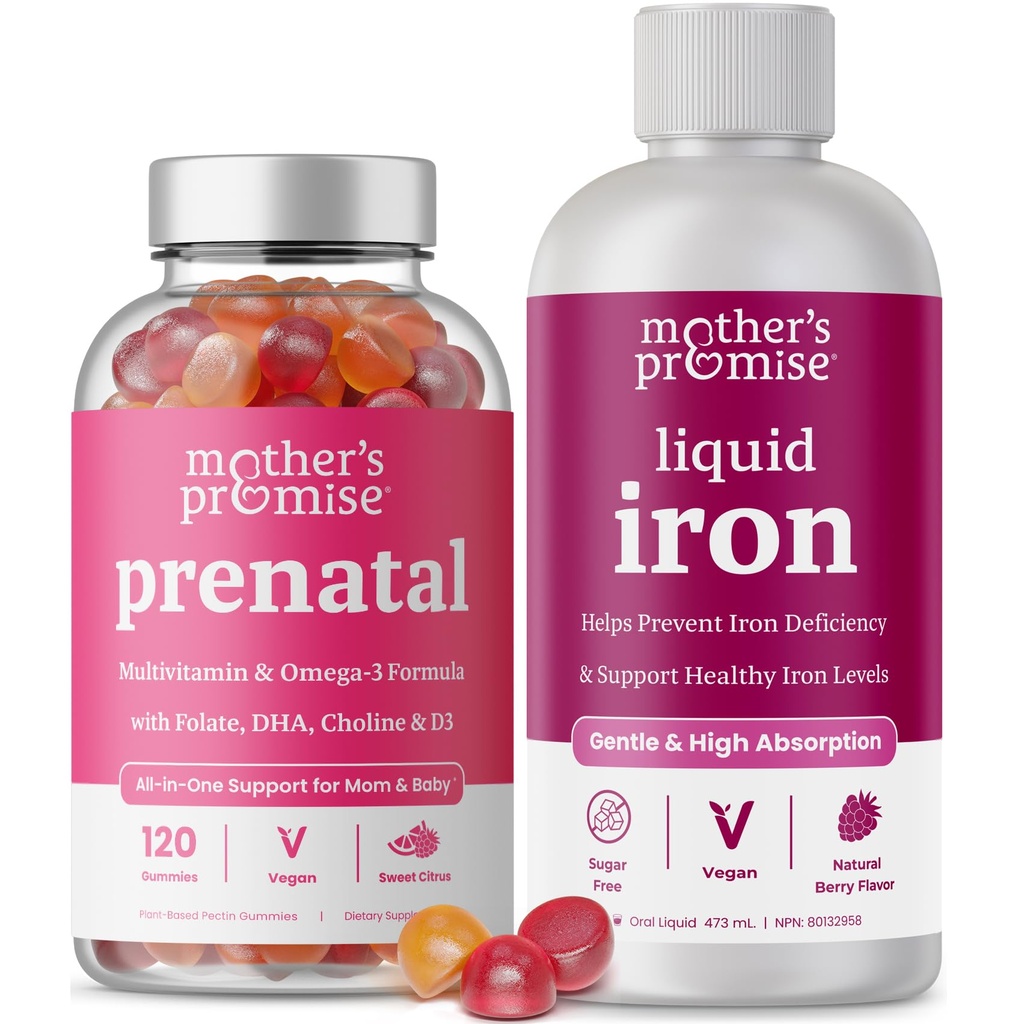 Mutter's Promise Prenatal Gummis & Liquid Iron Bundle