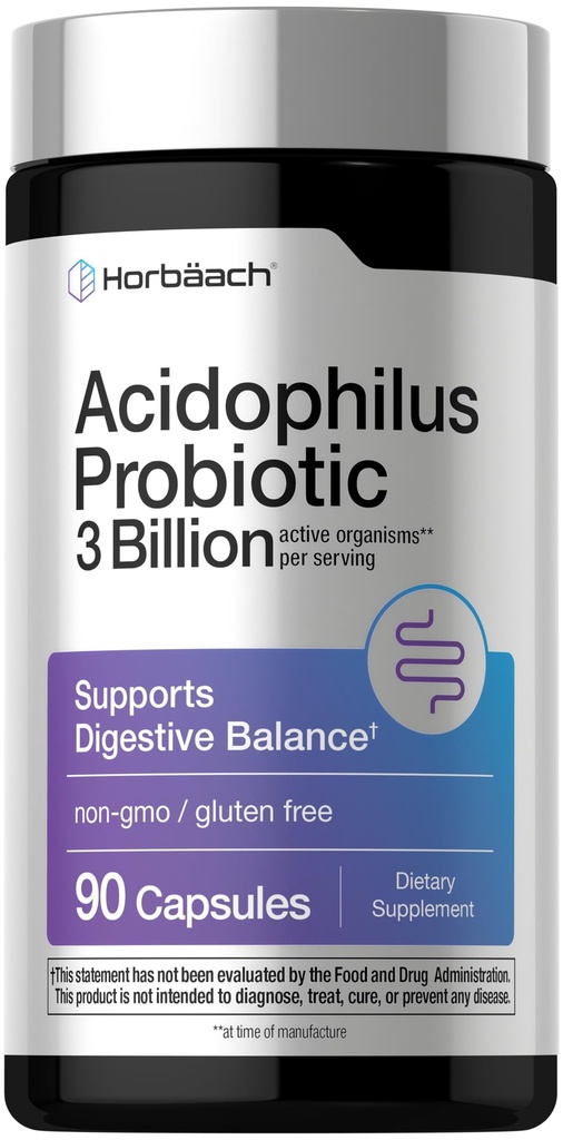 Horbäach Probiotique pour la santé digestive des femmes et des hommes
