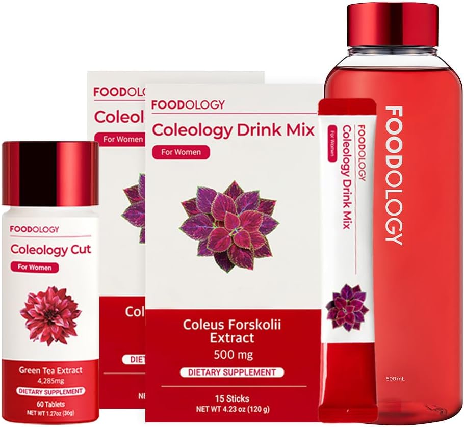 ALIMENTOGIA Arrotolare 1-mese di bruciato/Coleologia Bere Mix(2ea) & Coleologia Taglia(1ea) & Bottiglia di acqua(1ea)