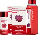 ALIMENTOLOGIE Bouteille rouge 1-mois Ensemble de combustion / Coléologie Mélange de boisson(2ea) et Coléologie Coupe(1ea) et bouteille d'eau(1ea)