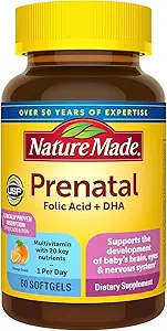 Natura Prenatale + DHA 200 mg Multivitamin Softgels 60 Ct