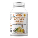 ANDREW LESSMAN PC Liver and Brain Benefits 60 Softgels - Phosphatidyl Choline, wichtigster Baustein für gesunde Leber- und Hirnstruktur, Funktion. Keine Zusatzstoffe. Einfach zu Swallow Softgels