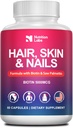 Haar Haut und Nägel Vitamine für Frauen 100% Made in the USA – Natural Biotin 5000MCG Supplement for Hair Growth - DHT Blocker - Non-GMO, Gluten Free-3rd Party Tested-1 Month Supply
