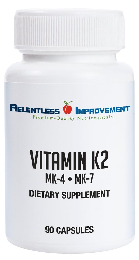 Natürliches Vitamin K2 MK4 Plus Vitamin K2 MK7 hochkarätig 15.000mcg MK-4 + 60mcg MK-7 unterstützt Knochen und arterielle Gesundheit