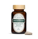 Greenworks Nature's Rest Melatonin Free Sleep Aid - Organic Herbal Supplement con Ashwagandha & Valerian Root - Capsule Vegan, 60 Count.