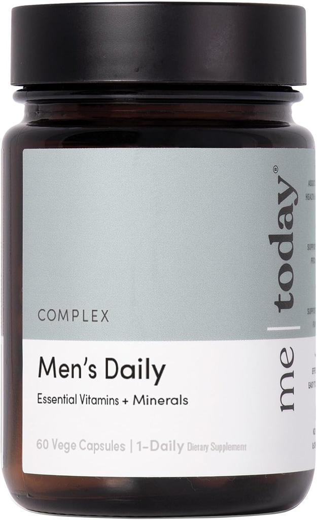 me aujourd'hui Multivitamine pour homme, Suppléments minéraux avec 27 vitamines, minéraux et herbes, y compris D, C, A, B, Biotine et zinc, Végétarien