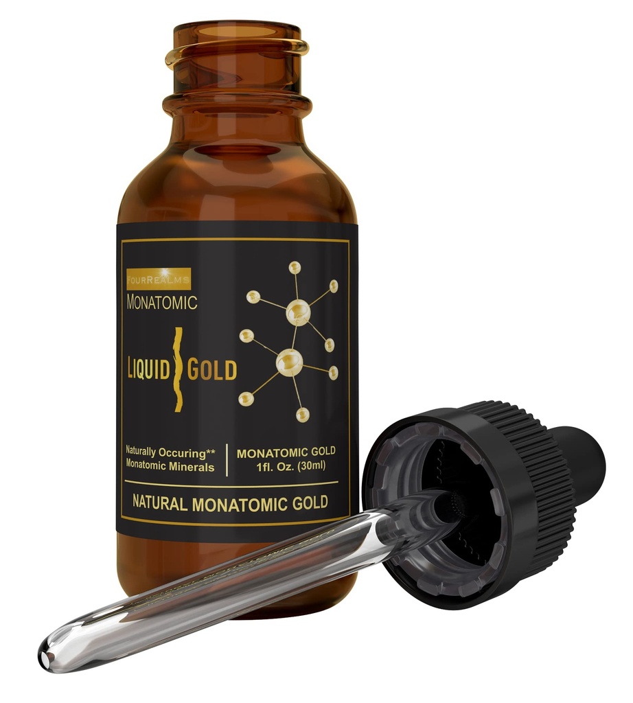 Ormus Monoatomic Gold Riche en M-State Minéraux purs et en poudre blanche Or - Or pur 24k - Solution minérale Trace 1 oz
