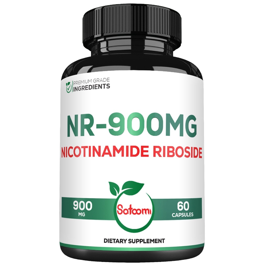 Satoomi NAD Supplemento con Liposomal Nicotinamide Riboside - Cellular Energy & Repair, Vitality, Healthy Aging - 60 capsule per 30 giorni
