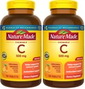 Natur Made Kaubares Vitamin C 500 mg, Nahrungsergänzungsmittel für Immununterstützung, 150 Tabletten, 150 Tage Versorgung (Pack mit 2)