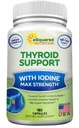 aSquared Nutrition Premium Schilddrüsen-Supplement mit Jodine (180 Kapseln) - Beste Kräuter & Vitamin Complex Pillen w/ B12, Ashwagandha, Bladderwrack & Kelp - Helfer für gesunde Hormone & Energie