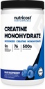 Polvere monoidrata della creatina di Nutricost (Blue Raspberry), 500 grammi (1.1 LBS)