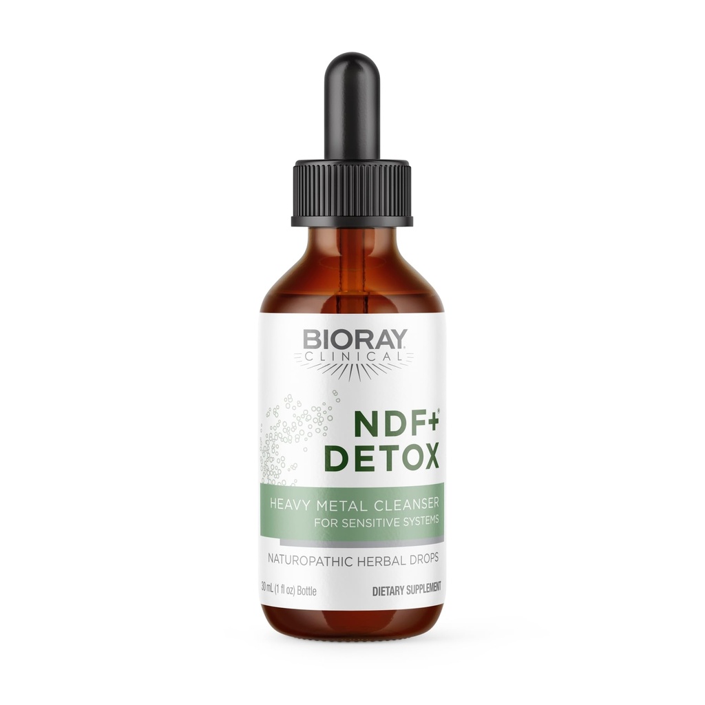 BIORAY NDF clinico Plus - 1 fl oz - Rimuove naturalmente le tossine dal corpo - Non OGM, Vegetariano, Gluten Free